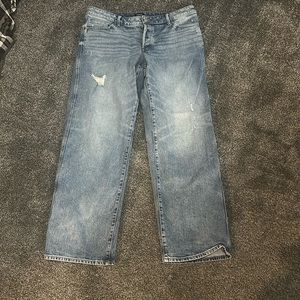 Express jeans size 12, regular low rise, relaxed straight